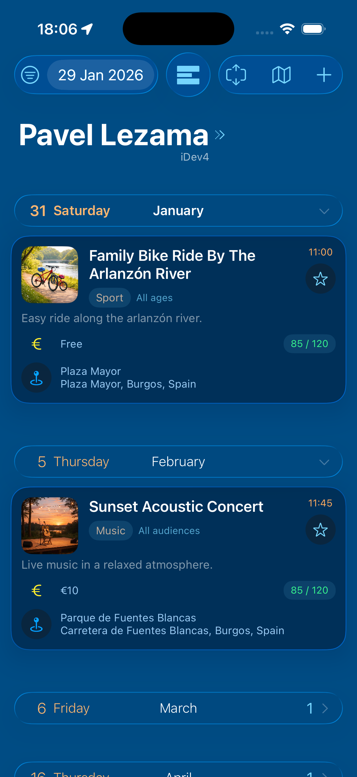Eventoe App Preview EN