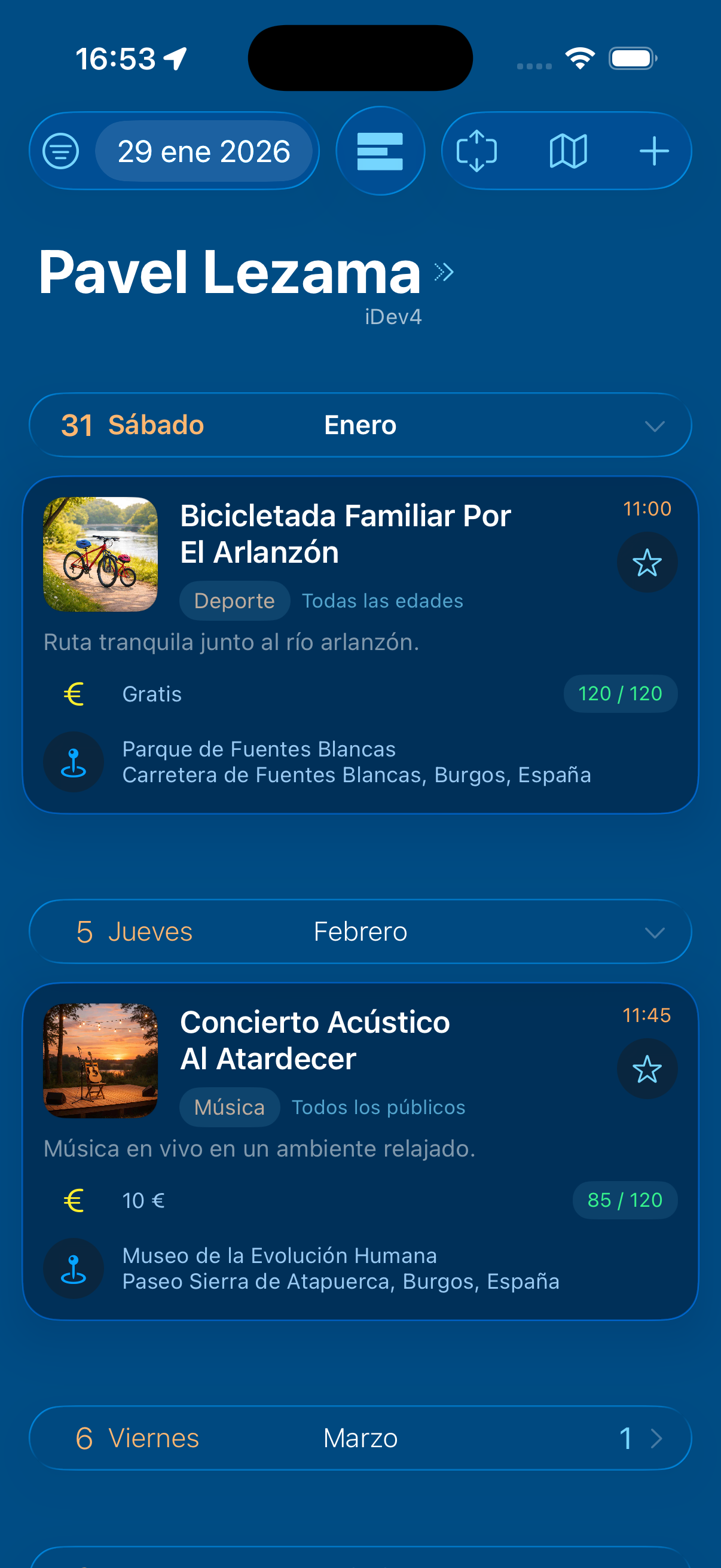 Eventoe App Preview ES